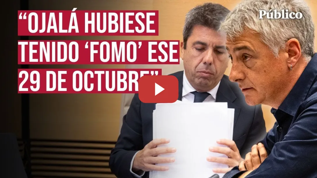 Embedded thumbnail for Esta ha sido la llamativa pregunta de Oskar Matute a Carlos Mazón: “¿Usted sabe lo que es el FOMO?”