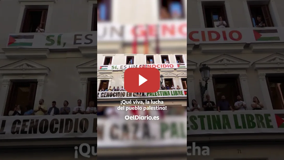 Embedded thumbnail for Más Madrid responde a Almeida con un cartel de &quot;Sí, es un  genocidio”.