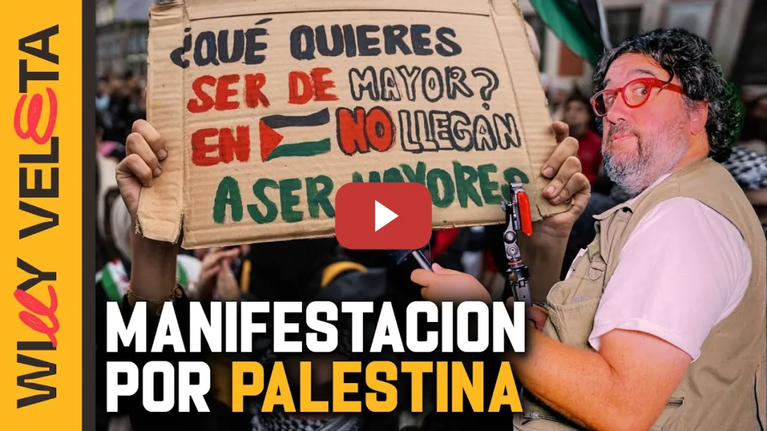 Embedded thumbnail for La MANIFESTACIÓN PRO PALESTINA, desde DENTRO | WILLY