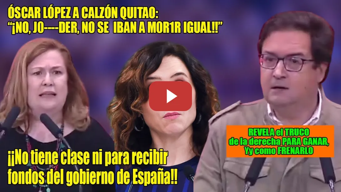 Embedded thumbnail for ¡J0--DER, NO se iban a M0RIR IGUAL&quot;🔥Óscar López abre FUEGO: ¡Despertémonos, NO se puede CONSENTIR!🔥