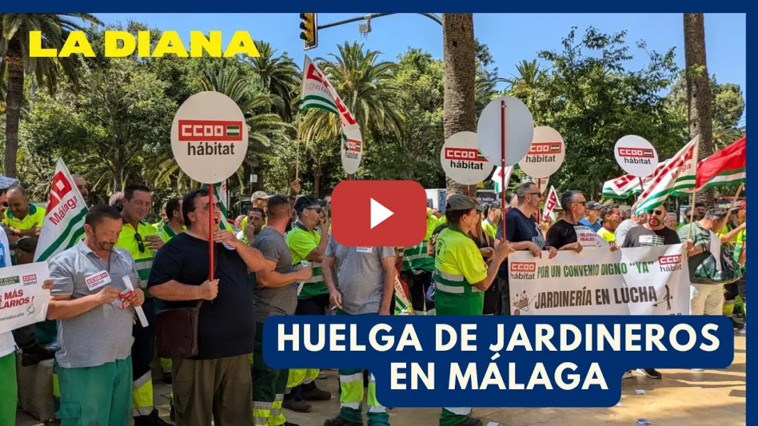 Embedded thumbnail for Manifestación de jardineros en Málaga: &quot;Queremos que las subcontratan negocien un convenio digno&quot;