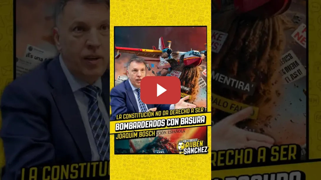 Embedded thumbnail for "La constitución no dice que tengamos derecho a ser bombardeados con basura" | Joaquím Bosch