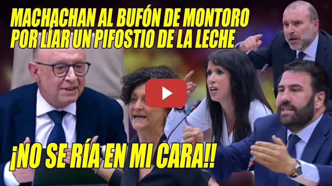 Embedded thumbnail for S0MANTA de ESCÁNDALO a Montoro x BUFÓN🤥Iñarritu , Vallugera, Velarde💢¡Podemos NO se FINANCIÓ ILEGAL