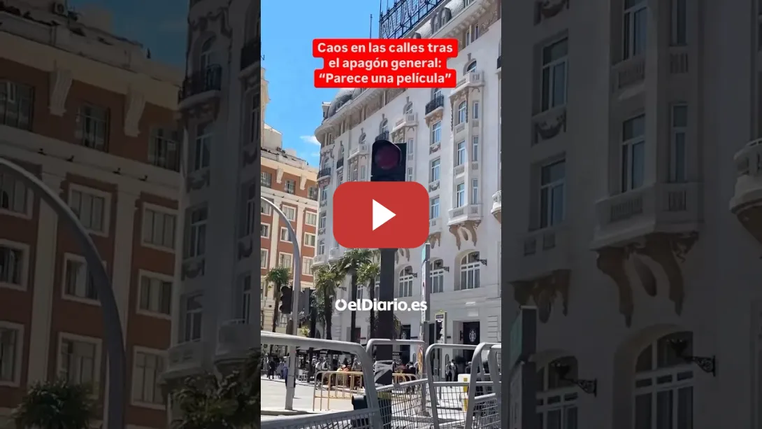 Embedded thumbnail for ⚡️#APAGÓN EN ESPAÑA: Así estaban las calles de #MADRID #noticias #electricidad #shorts