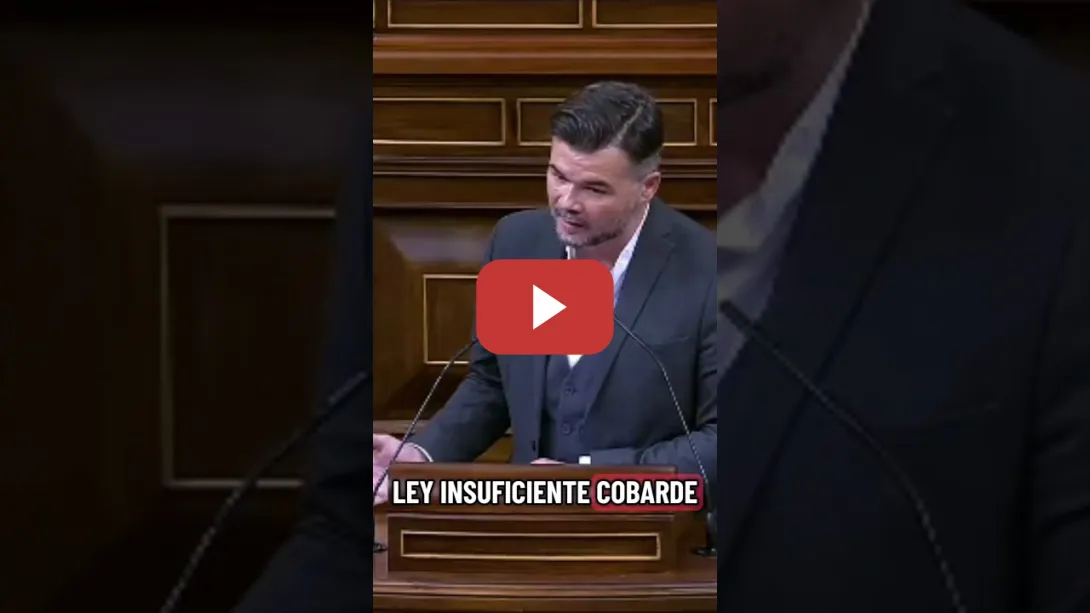 Embedded thumbnail for Gabriel Rufián explica por qué votar sí al embargo FAKE del PsoE a Israel