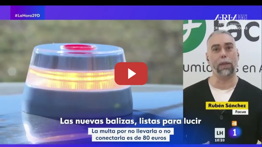 Embedded thumbnail for Si te multan por llevar una BALIZA FAKE, puedes reclamar los 80€ al vendedor además de su importe