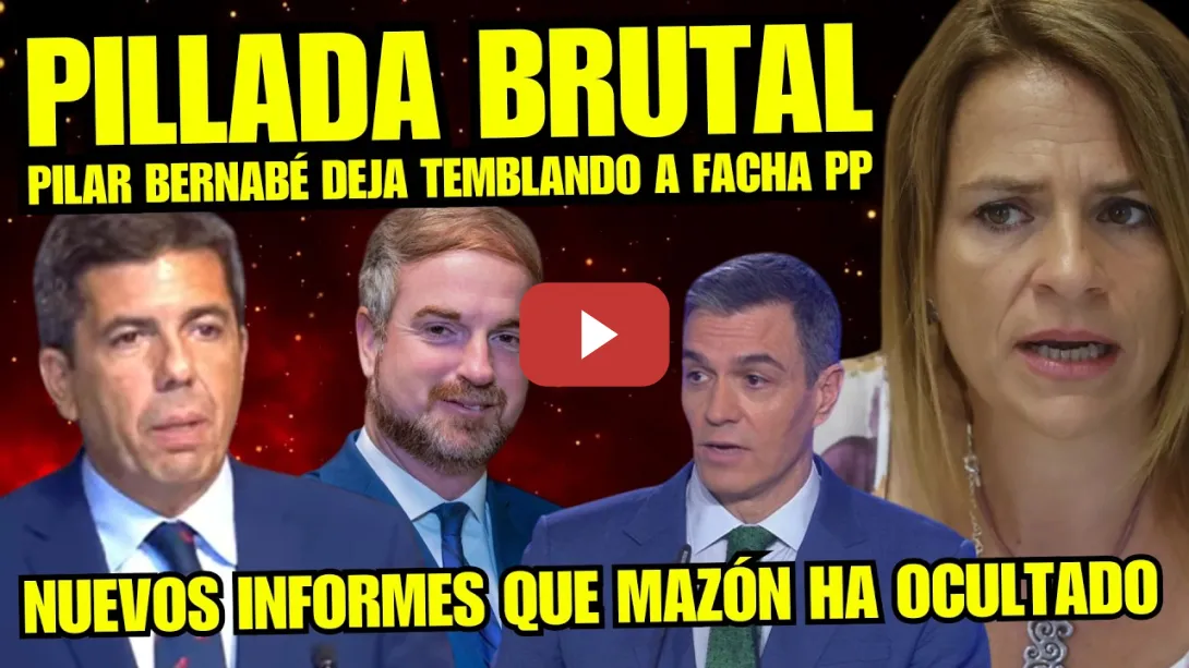 Embedded thumbnail for ¡BRUTAL! PILAR BERNAVÉ DESTRUYE las PRUBEAS FALSAS de FACHA PP ÓSCAR CLAVELL y lo DEJA EN VERGÜENZA