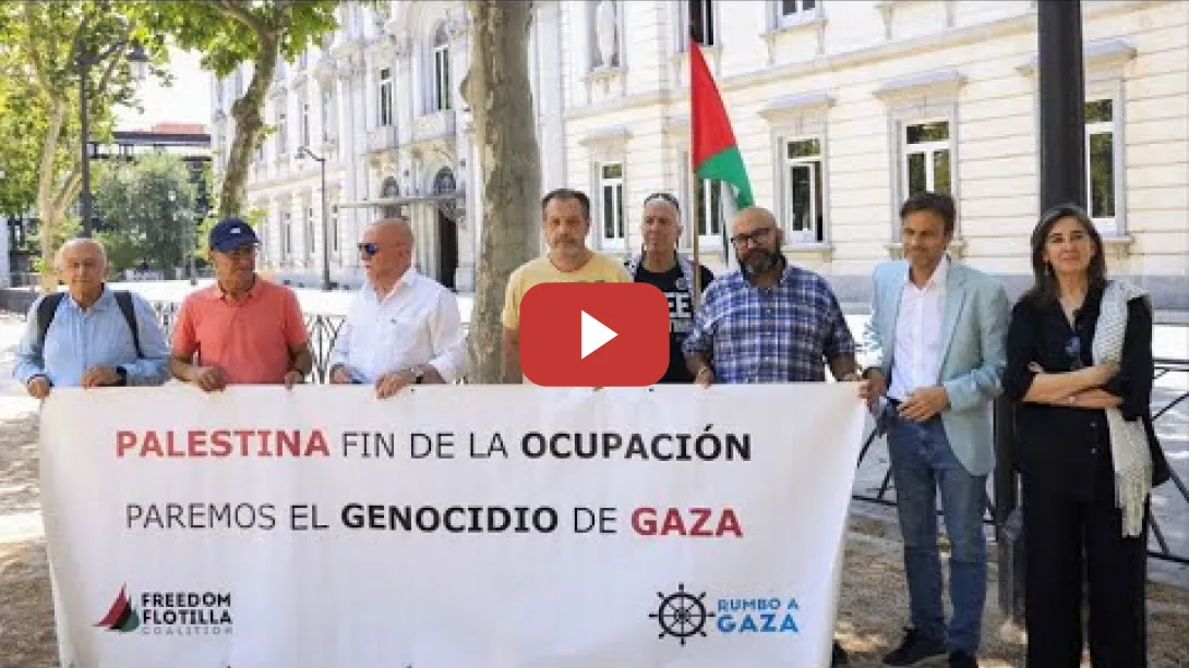 Embedded thumbnail for La Flotilla de la Libertad denuncia a Netanyahu ante la Audiencia Nacional