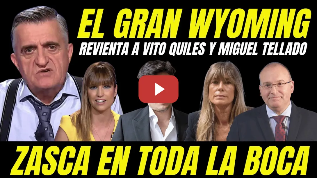 Embedded thumbnail for EL GRAN WYOMING HUMILLA A VITO QUILES Y MIGUEL TELLADO POR ACOSAR A BEGOÑA GÓMEZ