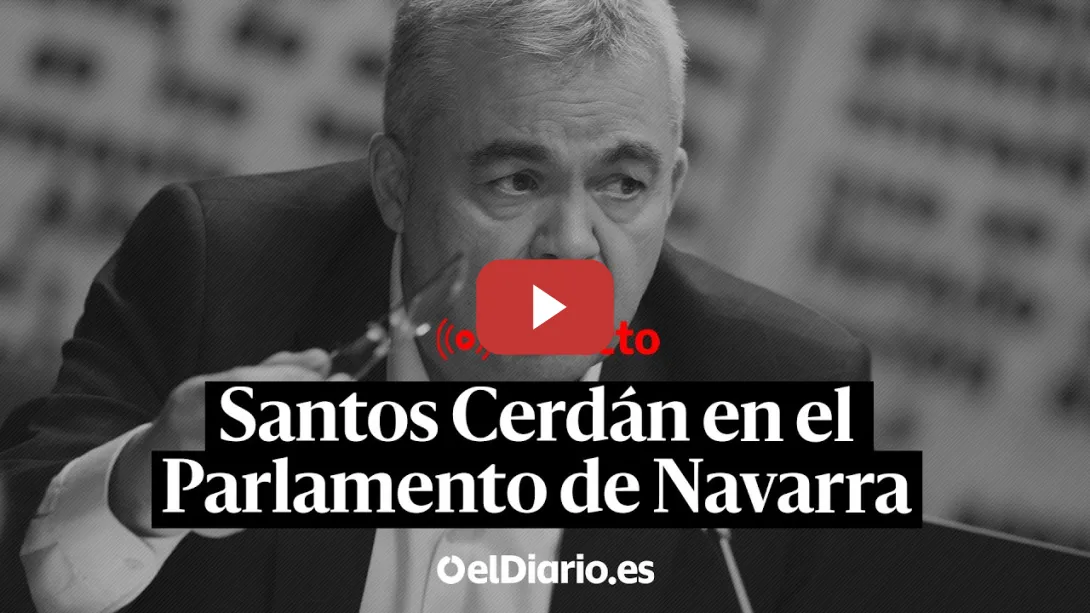Embedded thumbnail for 🔴 DIRECTO | Santos Cerdán comparece en el Parlamento de Navarra