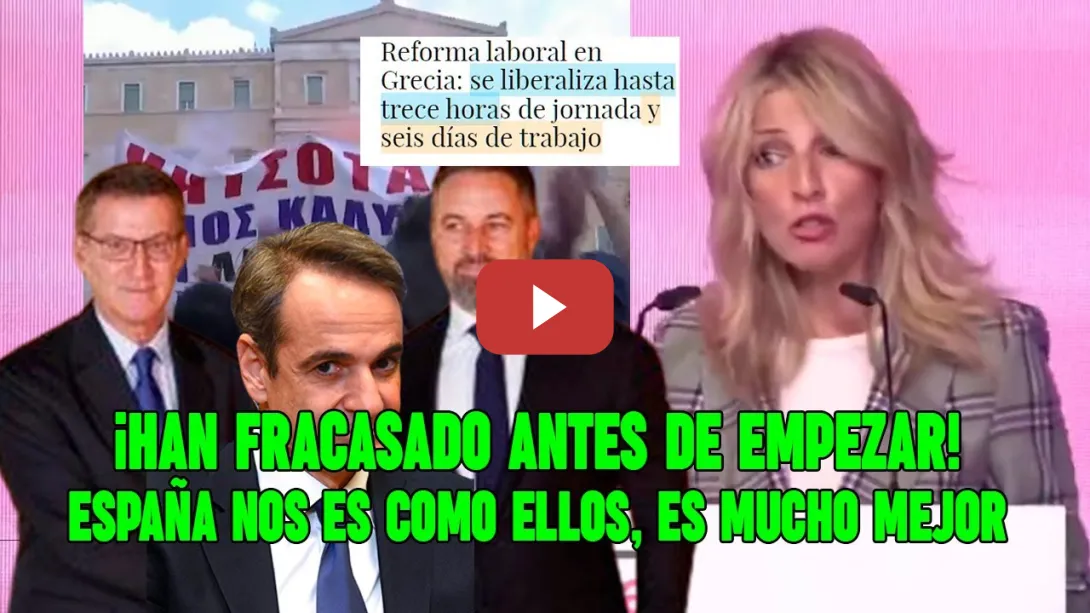 Embedded thumbnail for ¡JORNADAS del siglo 19 en Grecia! 🔴Hay que PARAR a la derecha que ODIA pq están DESESPERADOS. Y.Díaz