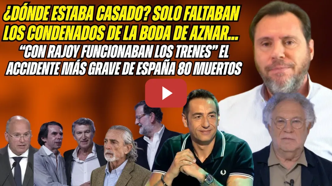 Embedded thumbnail for ¡SOLO FALTABA CORREA! MEDIOS OCULTAN la CORRUPCIÓN del PP. FEIJÓO se RINDE TRUMPISMO AZNAR y AYUSO