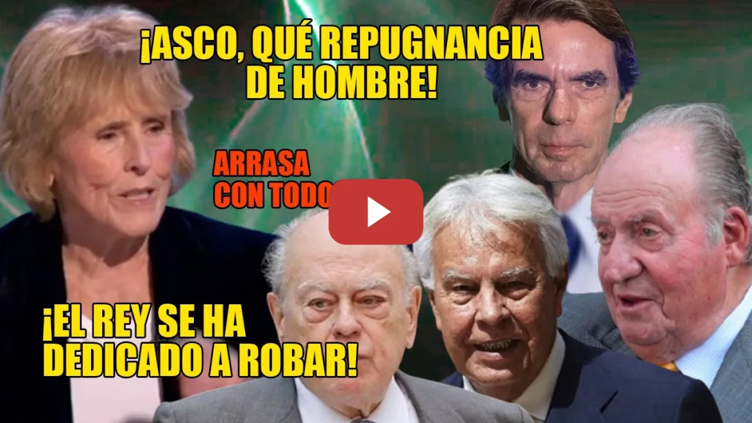 Embedded thumbnail for Mercedes Milá ARRASA con TODO👏Llama LADRÓN al REY y CARGA contra Aznar y González ¡ASCO, REPUGNANTE!