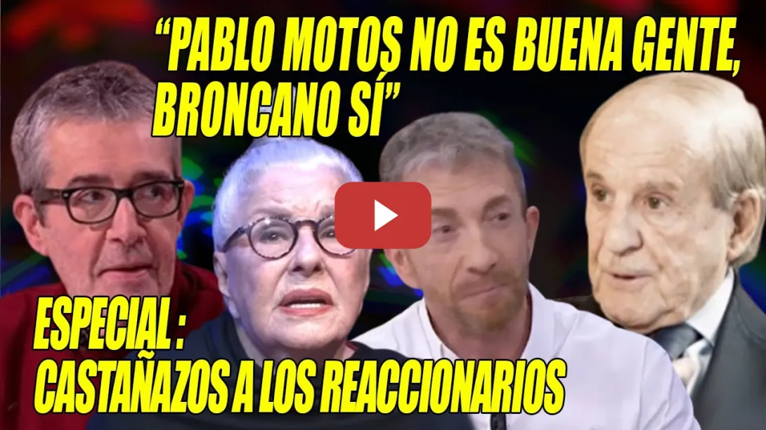 Embedded thumbnail for &quot;Pablo Motos NO es buena gente, Broncano sí&quot;⚡RETRATO a la CAVERNA⚡José María García, Pradera-Herrera