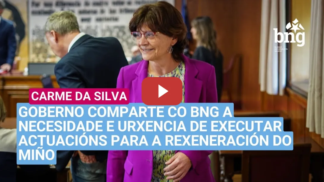 Embedded thumbnail for Goberno comparte co BNG a necesidade e urxencia de executar actuacións para a rexeneración do Miño