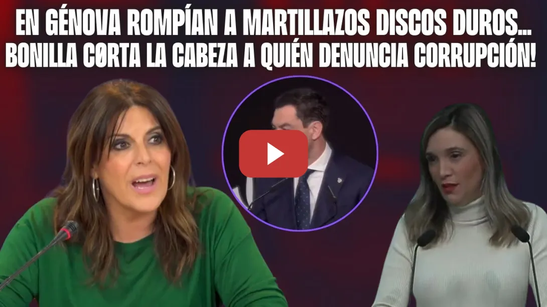 Embedded thumbnail for ¡CORRUPCIÓN SANITARIA en ANDALUCÍA! 🔥Ferriz y Márquez APRIETAN a Moreno BONILLA (PP) por CHANCHULLOS