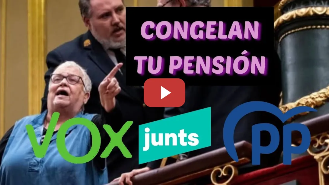 Embedded thumbnail for VOX, PP Y JUNTS TUMBAN LA SUBIDA DE PENSIONES Y MORATORIA ANTI DESAHUCIOS