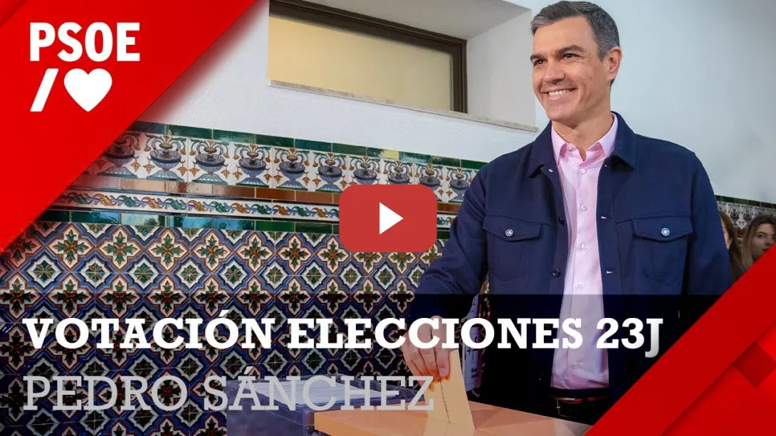 Embedded thumbnail for Pedro Sánchez acude a votar en las elecciones 23J