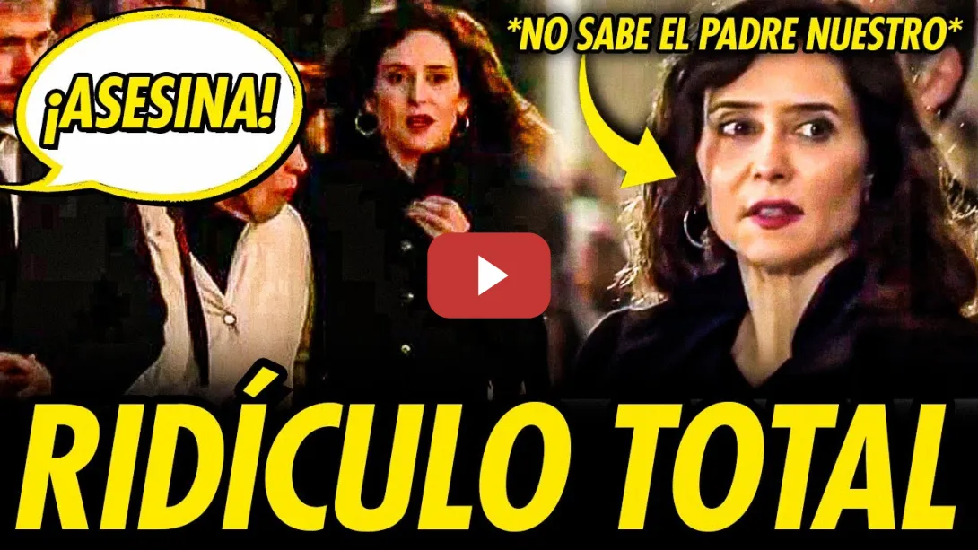 Embedded thumbnail for RIDÍCULO DE AYUSO EN LA MISA FUNERAL EN LA CATEDRAL DE LA ALMUDENA