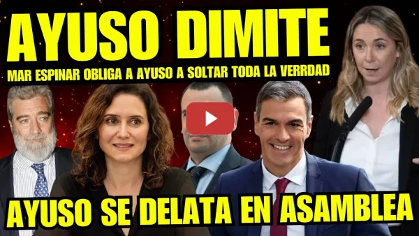 Embedded thumbnail for ¡BRUTAL! MAR ESPINAR DEJA MUDA A AYUSO POR LARGA LISTA CORRUPCIÓN "ES UNA FARAONA Y MALTRAT4DORA"