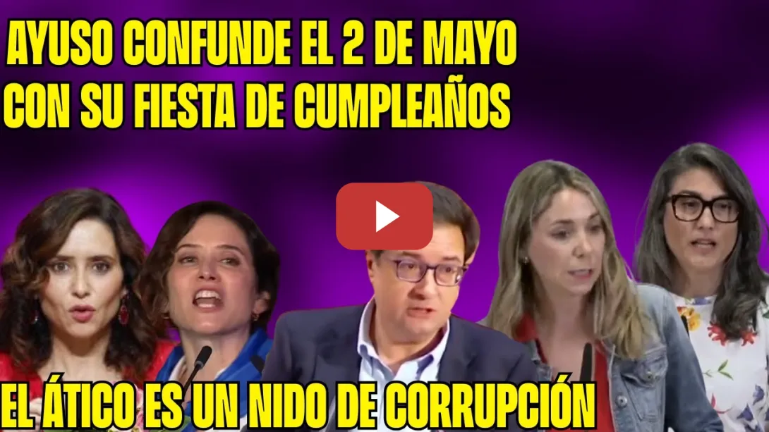 Embedded thumbnail for ESPERPENTO AYUSO. NIDITO CORRUPCIÓN. La EDUCACIÓN PÚBLICA se HARTA de IDA. VICTORIA ante ALMEIDA!