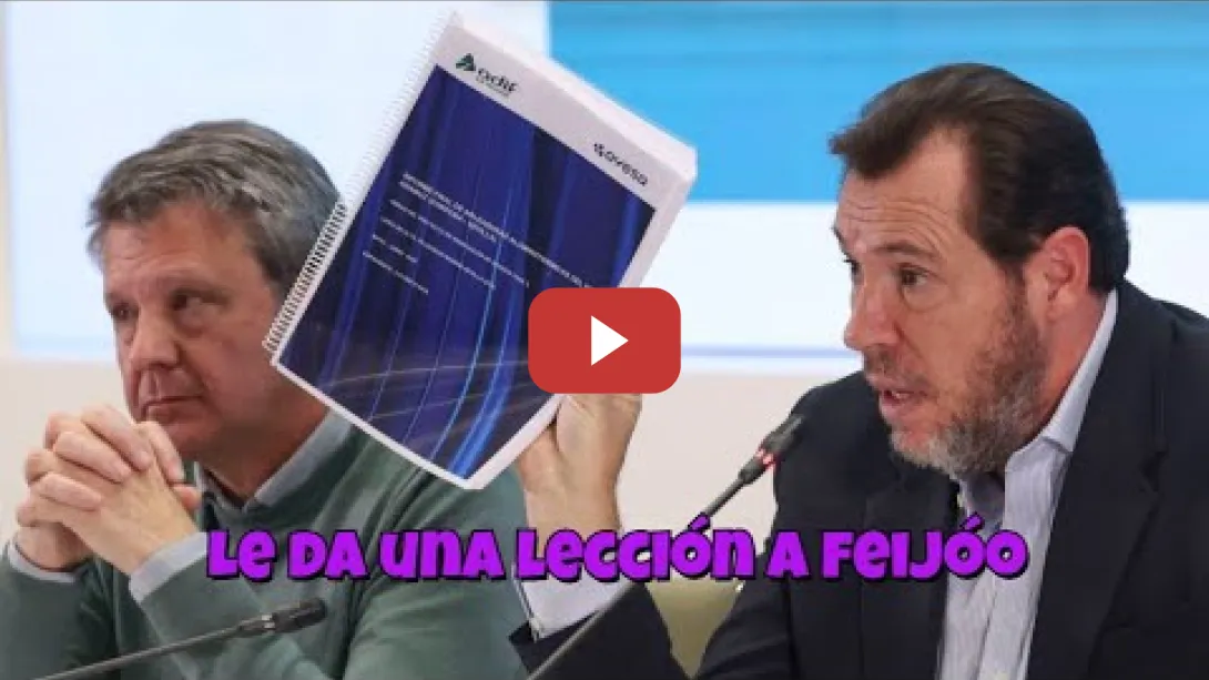 Embedded thumbnail for Oscar Puente responde a todas y cada una de las GILIPOLLECES de Feijóo sobre el accidente de Adamuz