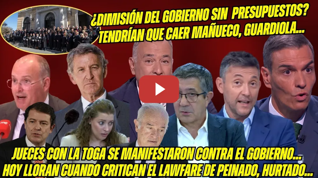 Embedded thumbnail for HUNDEN a TELLADO y FEIJÓO x MENTIROSOS ¡Patxi López los DESTROZA! SÁNCHEZ hace RABIAR JUECES FACHAS