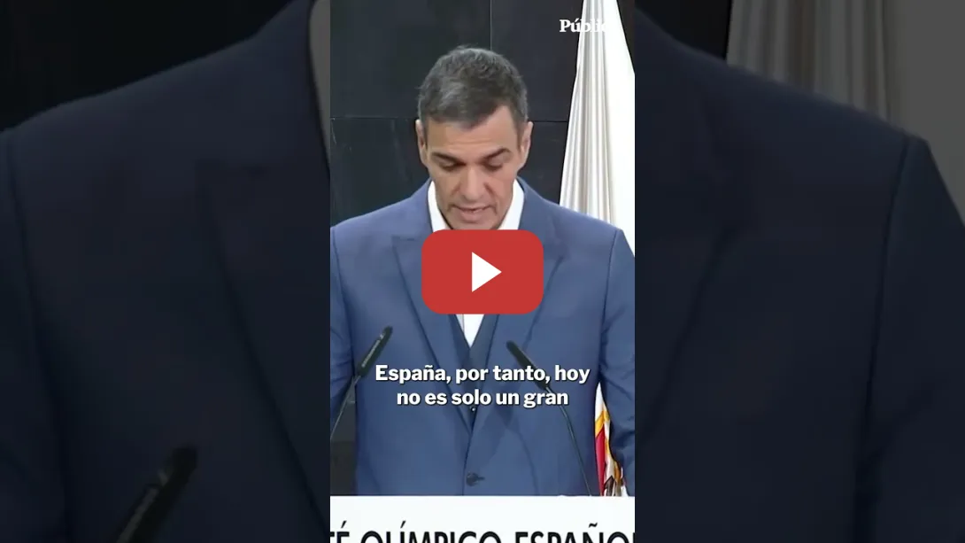 Embedded thumbnail for Pedro Sánchez: &quot;España vive uno de los mejores momentos de su historia en el deporte&quot;