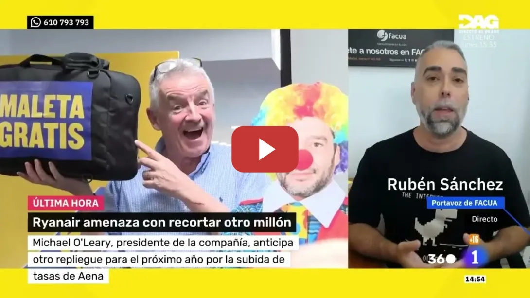 Embedded thumbnail for Ryanair sigue con su CHANTAJE AL GOBIERNO: no te dejes engañar por la aerolínea LÍDER EN DENUNCIAS