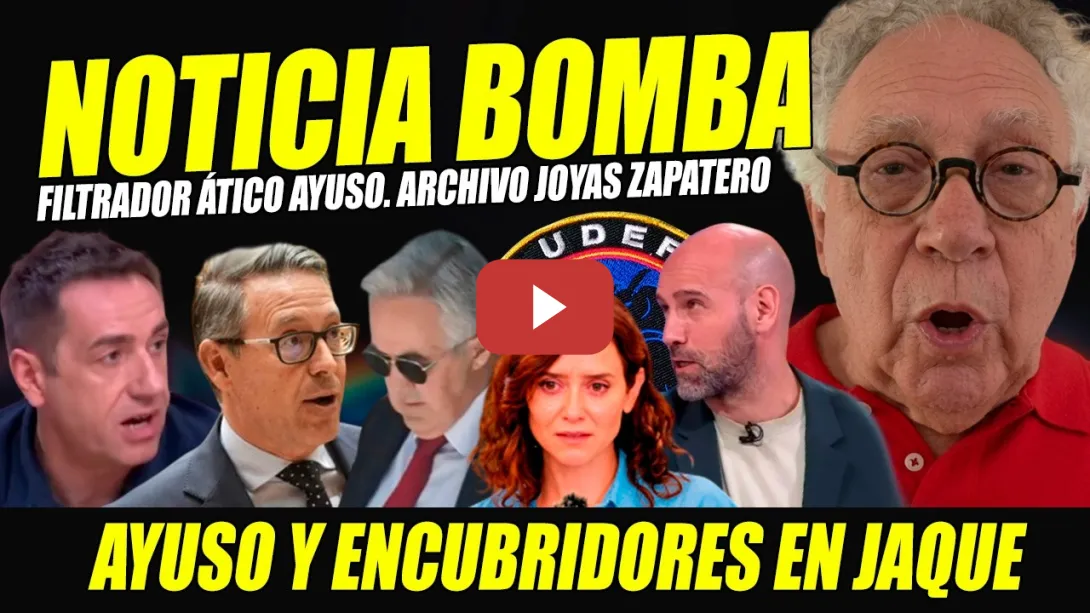 Embedded thumbnail for SERRANO Y AYUSO EN PÁNICO. BOMBA EKAIZER:ARCHIVO JOYAS ZAPATERO.DELGADO SEÑALA LACAYO MALAS LENGUAS