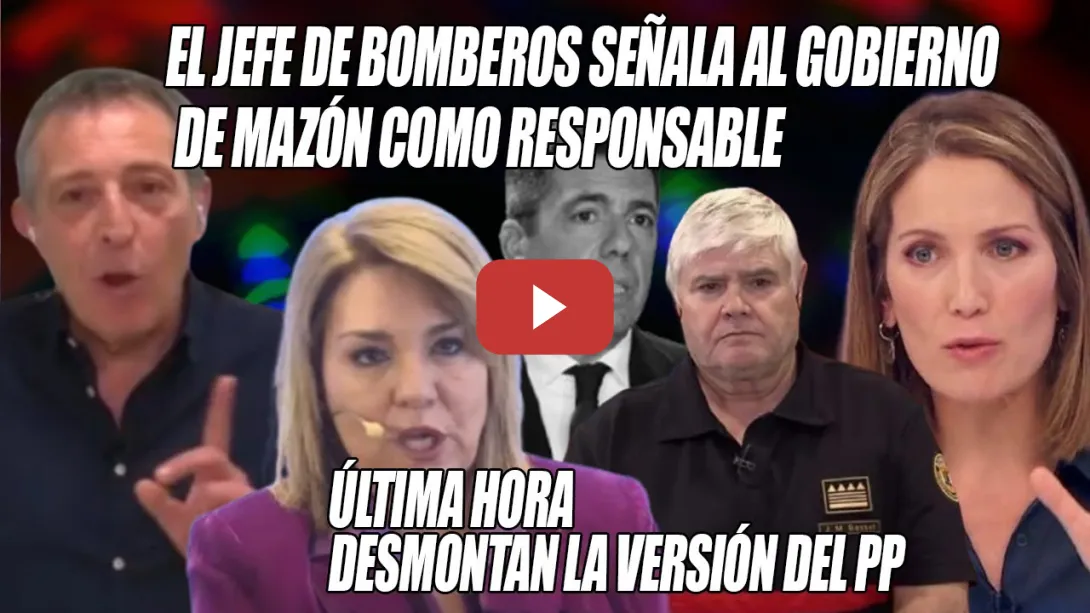Embedded thumbnail for Jefe de BOMBEROS suelta la B0MBA en la COMISIÓN💥El gobierno CENTRAL NO era responsable💥Intxaurrondo