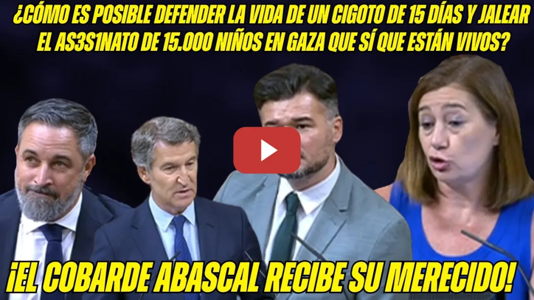 Embedded thumbnail for RUFIÁN SACA los COLORES a PP y VOX ¡HIPÓCRITAS! ARMENGOL PARA los PIES a COBARDES ABASCAL y FEIJÓO!