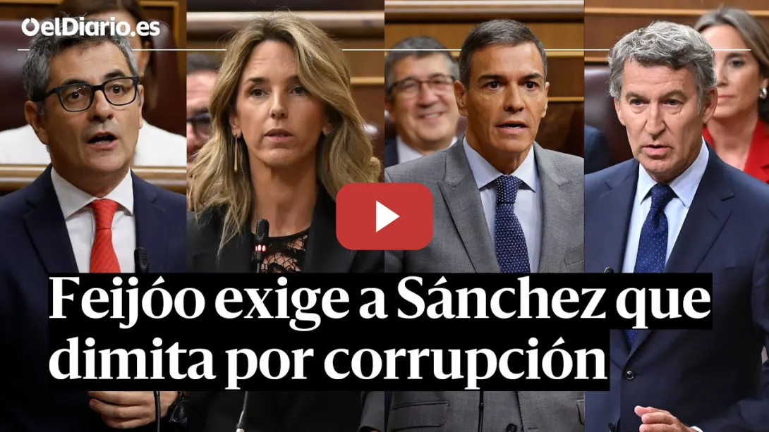 Embedded thumbnail for SESIÓN DE CONTROL | FEIJÓO exige la DIMISIÓN de SÁNCHEZ y este le ACUSA de mimetizarse con VOX