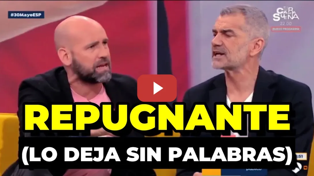 Embedded thumbnail for Gonzalo Miró explota contra Toni Cantó por P-4-L-E-S-T-I-N-4: &quot;de dónde sacáis semejante estupidez&quot;