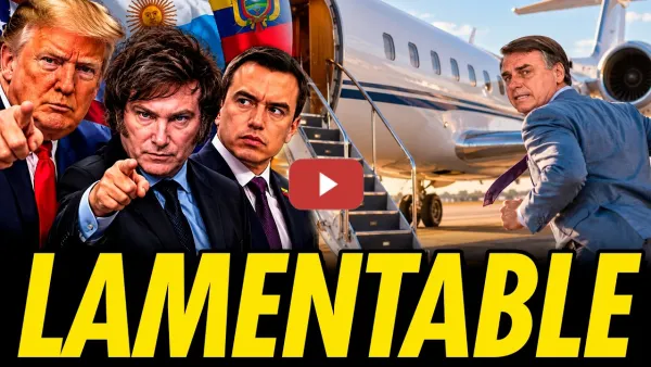 Embedded thumbnail for FLAVIO BOLSONARO HUYE DE BRASIL CON LA AYUDA DE TRUMP, MILEI Y NOBOA