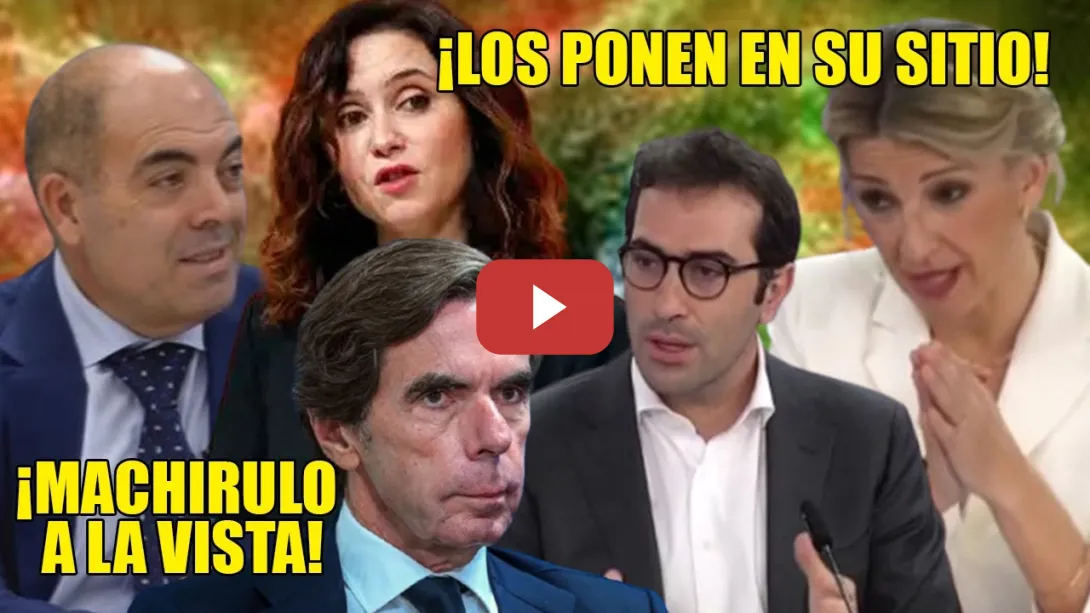 Embedded thumbnail for ZASCAS a Aznar y Ayuso y MACHIRULADA del Pdte de los AUTÓNOMOS📢¡TOMA DATO! Díaz, Cuerpo y Guijarro