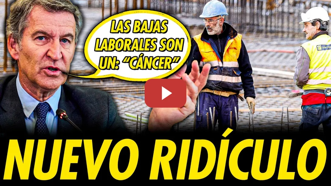Embedded thumbnail for ¿ABSENTISMO LABORAL? FEIJÓO VUELVE A CAGARLA CON UNA MEDIDA QUE HACE RETROCEDER NUESTROS DERECHOS