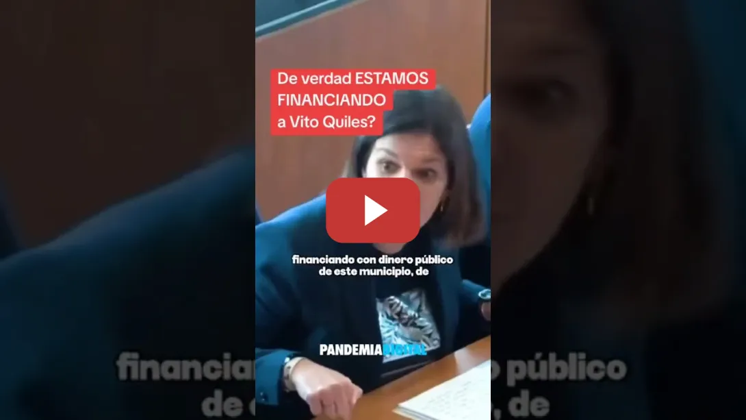 Embedded thumbnail for Concejala de Calviá al enterarse del financiamiento a Vito Quiles