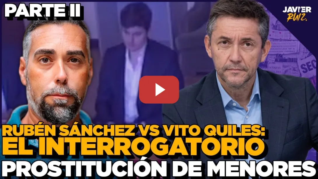 Embedded thumbnail for Rubén Sánchez vs Vito Quiles: EL INTERROGATORIO | Parte 2: Pr0stitución de menores