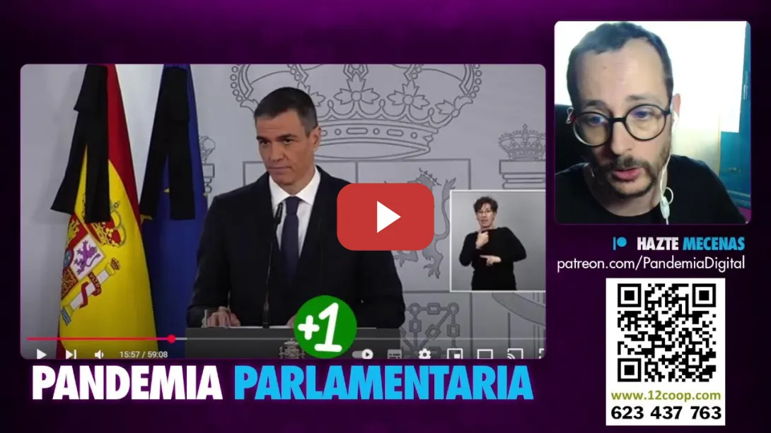 Embedded thumbnail for Pandemia Parlamentaria: Rearme, Armas Israelíes, Oscar Puente...