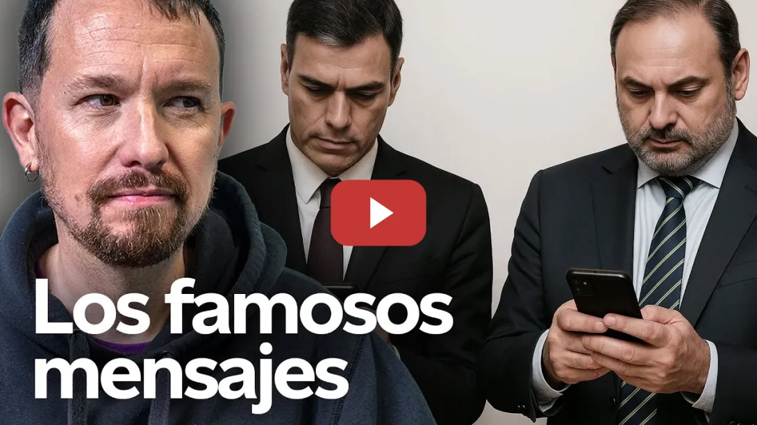 Embedded thumbnail for Pablo Iglesias analiza los mensajes de whatsapps de Sánchez y Ábalos sobre él
