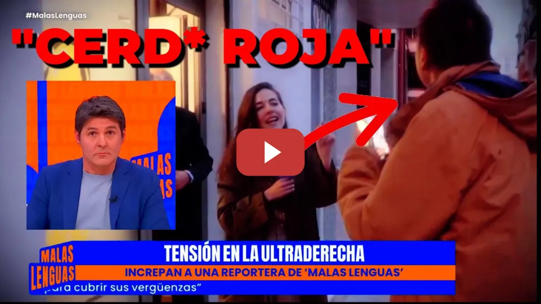 Embedded thumbnail for Un franqu*sta agred* verbalmente a una reportera del nuevo programa de Jesús Cintora (Malas Lenguas)