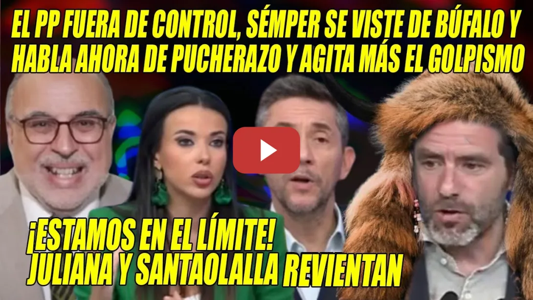 Embedded thumbnail for Sémper SE VISTE de Búfalo y CUESTIONA el VOTO x CORREO💢Juliana-Sarah REVIENTAN💢Estamos en el LÍMITE
