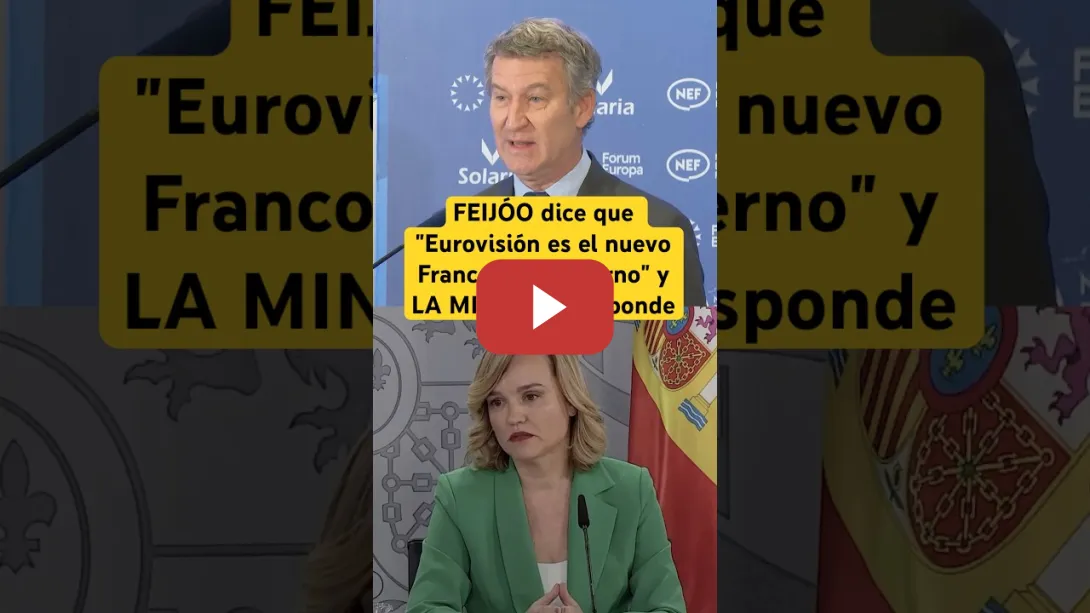 Embedded thumbnail for #FEIJÓO dice que &quot;#EUROVISION es el nuevo #Franco del Gobierno&quot; y LA MINISTRA responde #israel