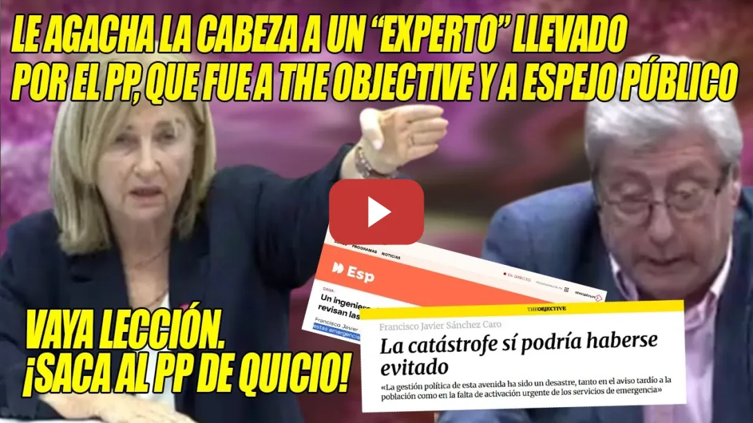 Embedded thumbnail for ⚡ESCARNIO a un EXPERTO de The OBJECTIVE y Espejo Público⚡¡NO es voz AUTORIZADA!⚡RABIA el PP