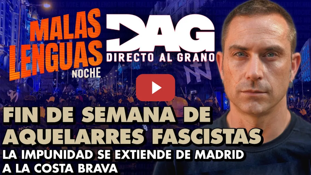 Embedded thumbnail for FIN DE SEMANA DE AQUELARRES FASCISTAS: Concierto nazi en Catalunya y concentraciones en Madrid