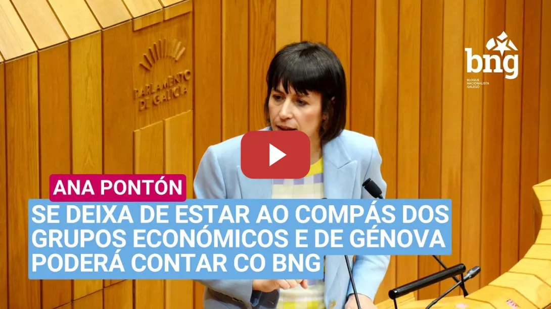 Embedded thumbnail for Pontón a Rueda «Se deixa de estar ao compás dos grupos económicos e de Génova poderá contar co BNG»