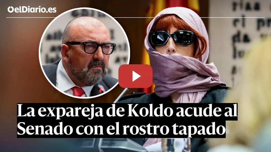 Embedded thumbnail for La expareja de KOLDO GARCÍA acude al SENADO con la CARA TAPADA