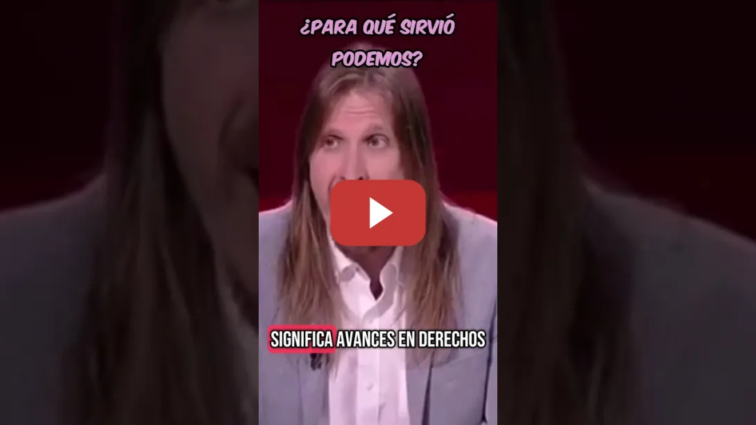 Embedded thumbnail for ¿Para qué sirvió Podemos? Pablo Fernández lo deja muy clarito.