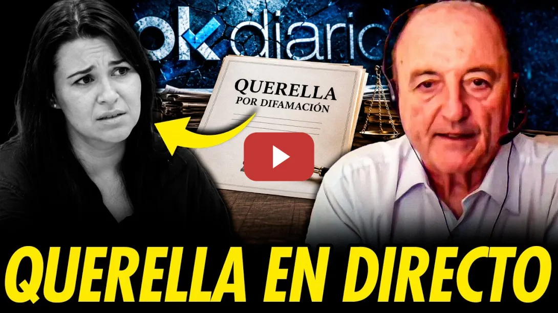 Embedded thumbnail for ANUNCIAN EN DIRECTO UNA QUERELLA A LA PRESIDENTA DE OKDIARIO POR DIFAMACIÓN SOBRE EL CASO ZAPATERO